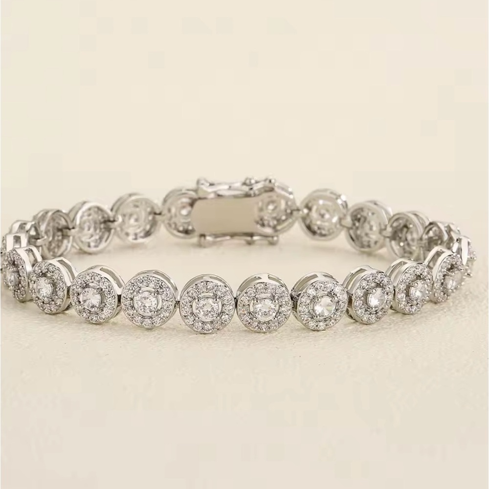 ZAKOL European And American Fashion Round AAA Zircon Bracelet Bangles Unisex